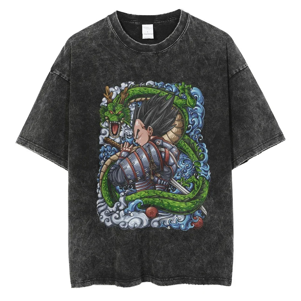 Dragon Ball Saiyan Prince Oversized Vintage T-Shirt