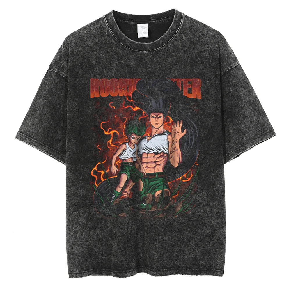 Hunter x Hunter Gon Jajanken Power Oversized Vintage T-Shirt