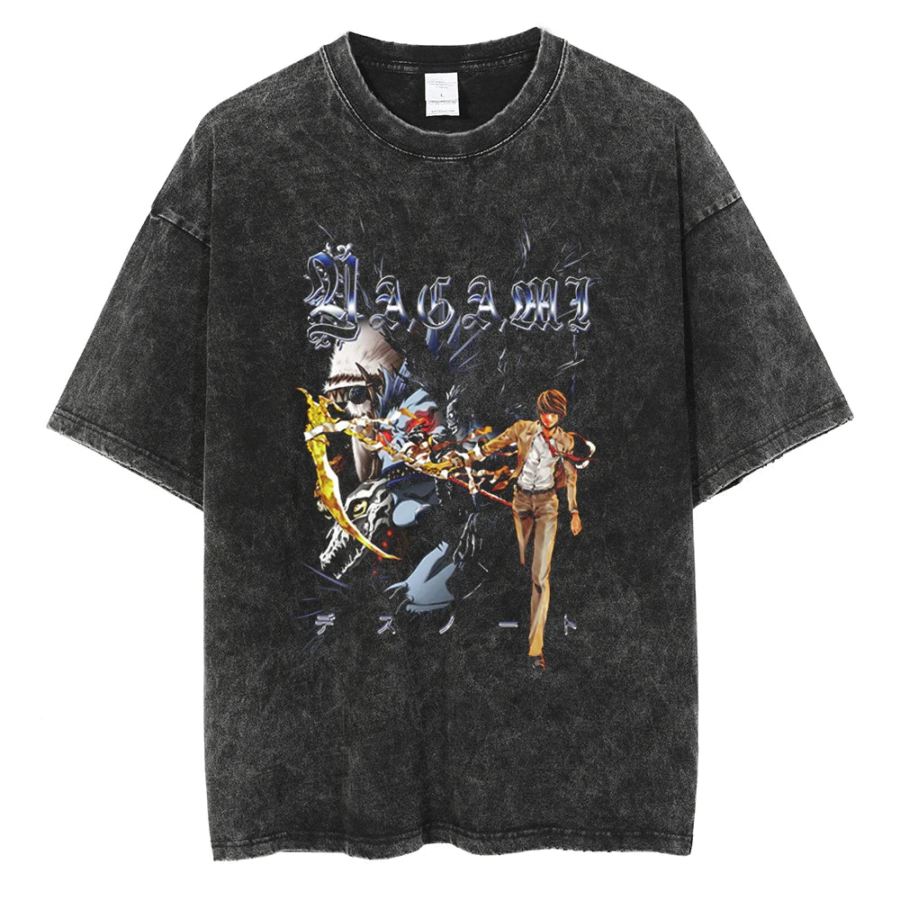 Death Note Light's Mind Oversized Vintage T-Shirt