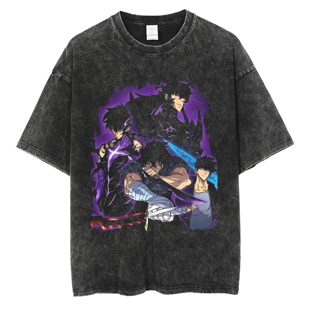 Solo Leveling Sung Suho Future Monarch Vintage T-Shirt
