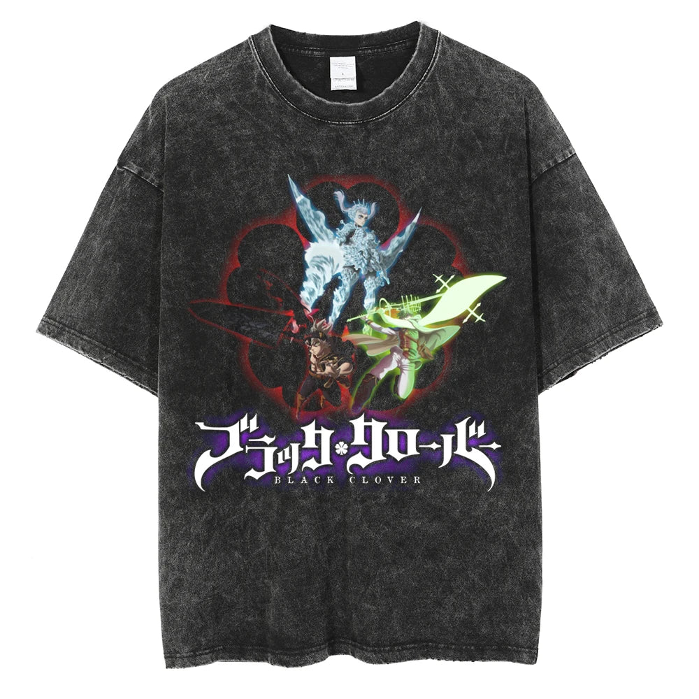 Black Clover Squad Captains Vintage T-Shirt