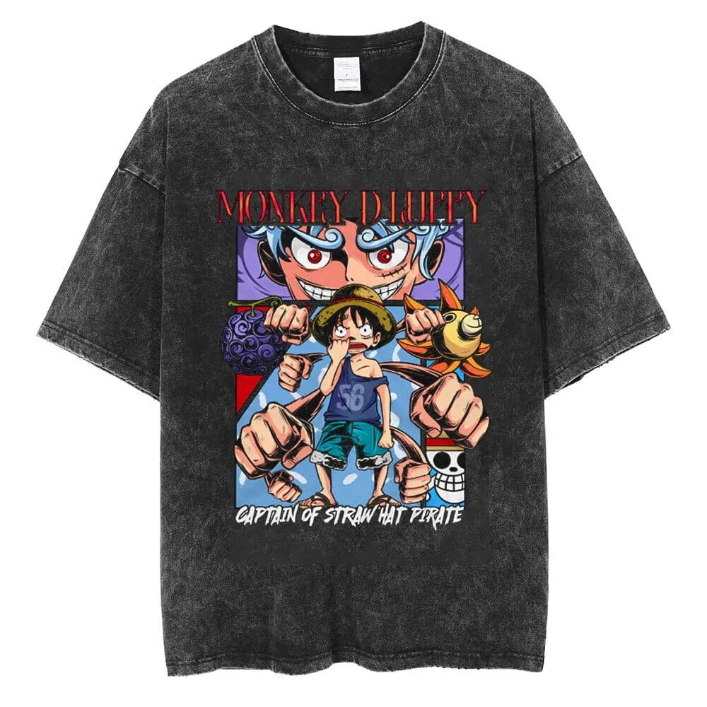 One Piece Luffy Ultra Gear 5 Vintage T-Shirt