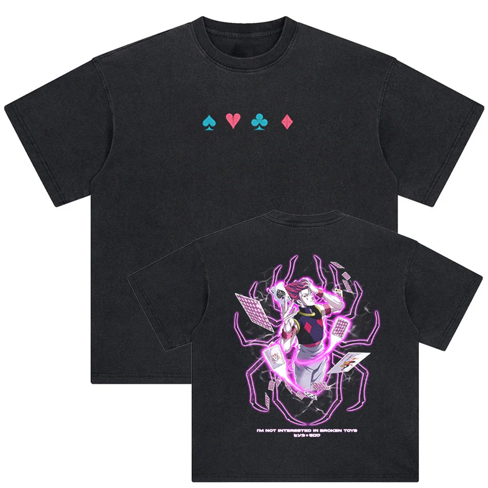 Hunter x Hunter Hisoka's Cards Oversized Vintage Shirt