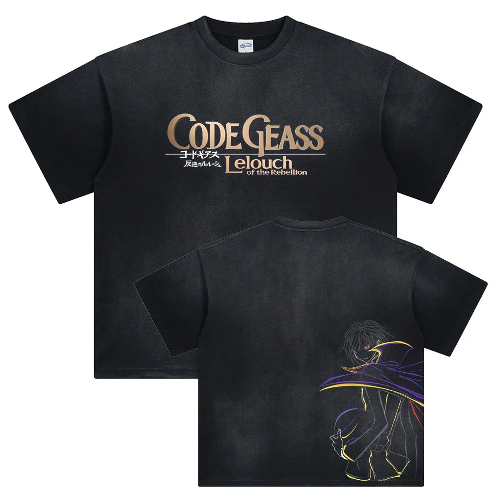 Code Geass Lelouch's Command Oversized Vintage T-Shirt