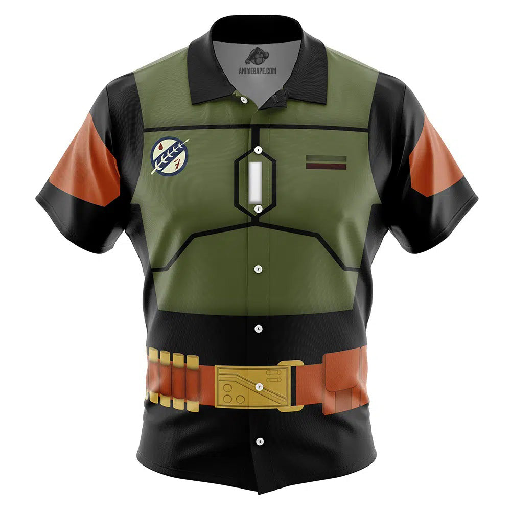 Boba Fett Star Wars Button Up Hawaiian Shirt